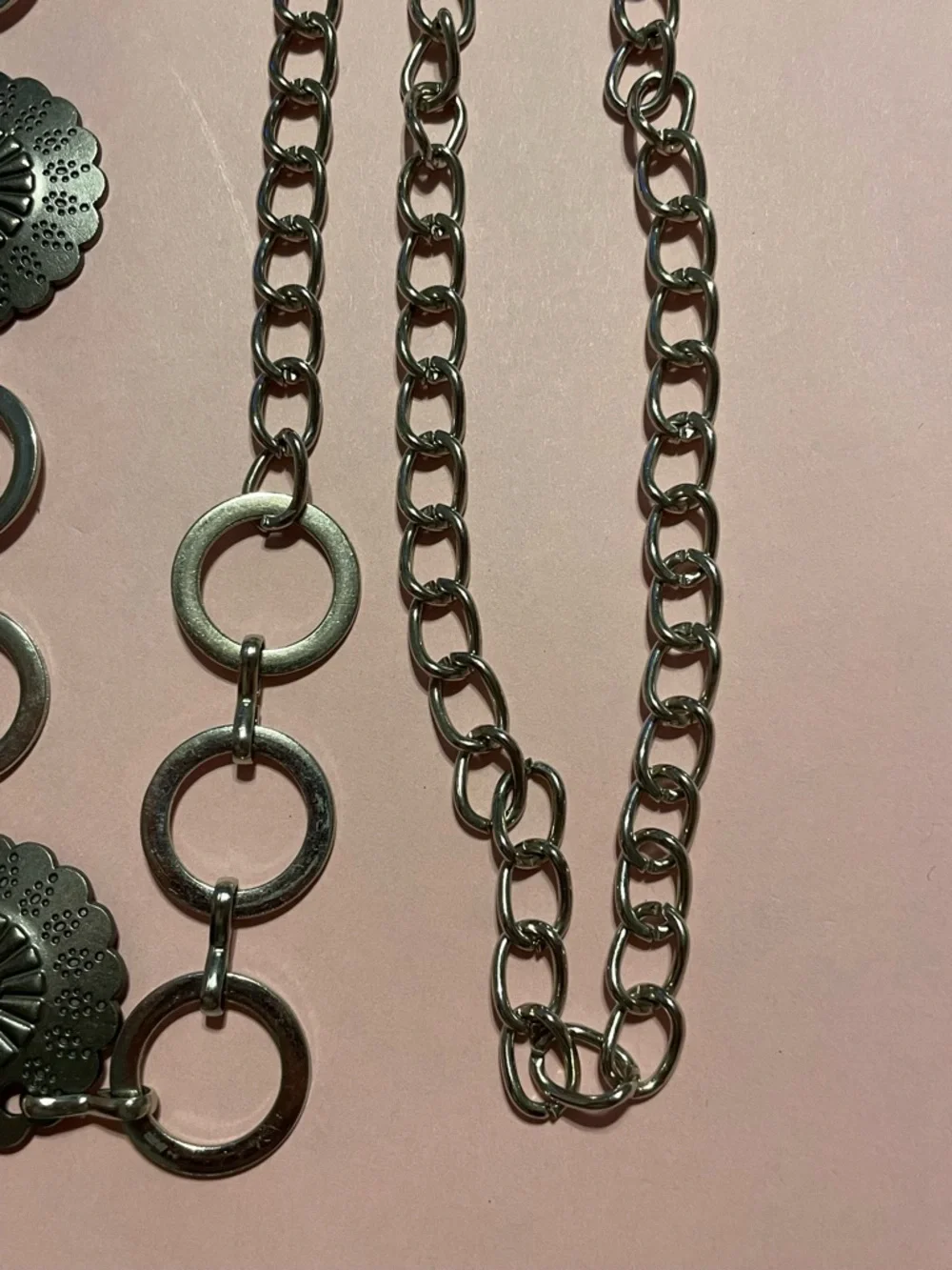 Faux Turquoise Silver Tone Concha Belt #9382 💎